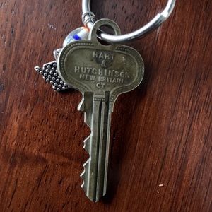 Vintage Hart & Hutchinson Flat Key Charm Keychain
